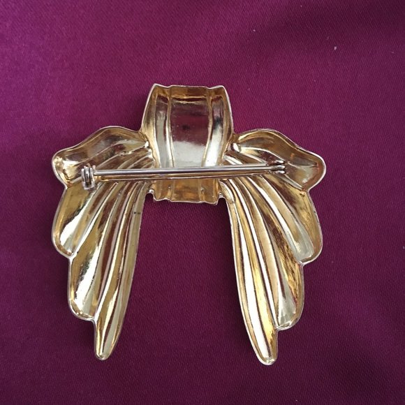 Fashion Ribbon Bow Brooch - Picture 2 of 2